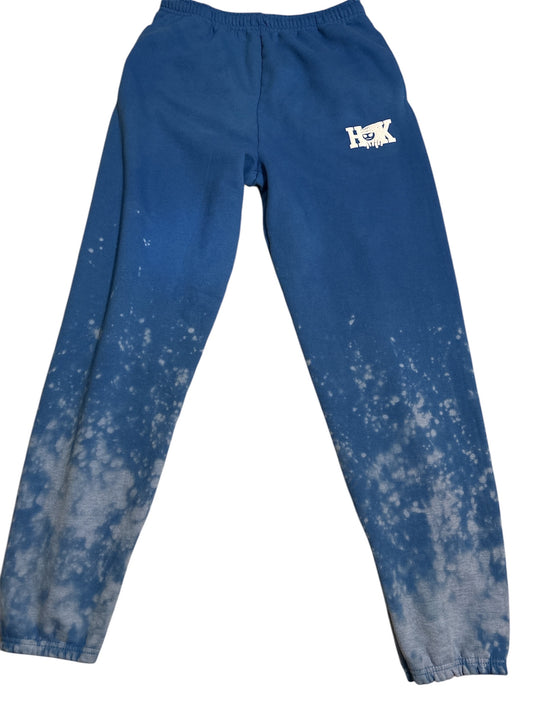 Bleached 3D puff sweatpants